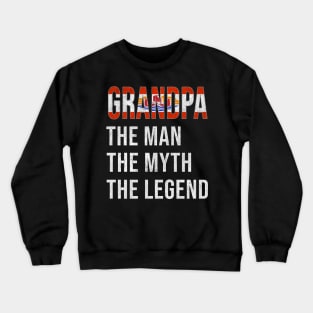 Grand Father French Polynesian Grandpa The Man The Myth The Legend - Gift for French Polynesian Dad With Roots From  French Polynesia Crewneck Sweatshirt